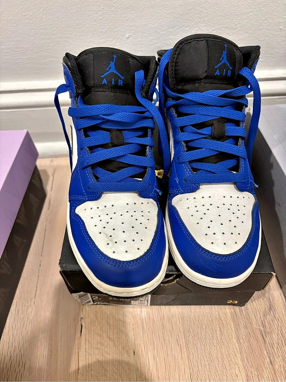 Jordan Air Jordan 1 Mid Blue & White US 6Y